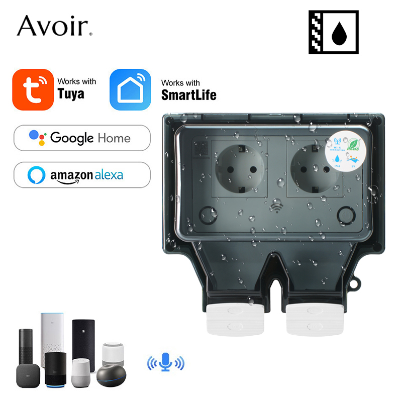 Outdoor Power Hub - Savortuya-電気壁コンセント,防水,wifiとEU規格,防雨