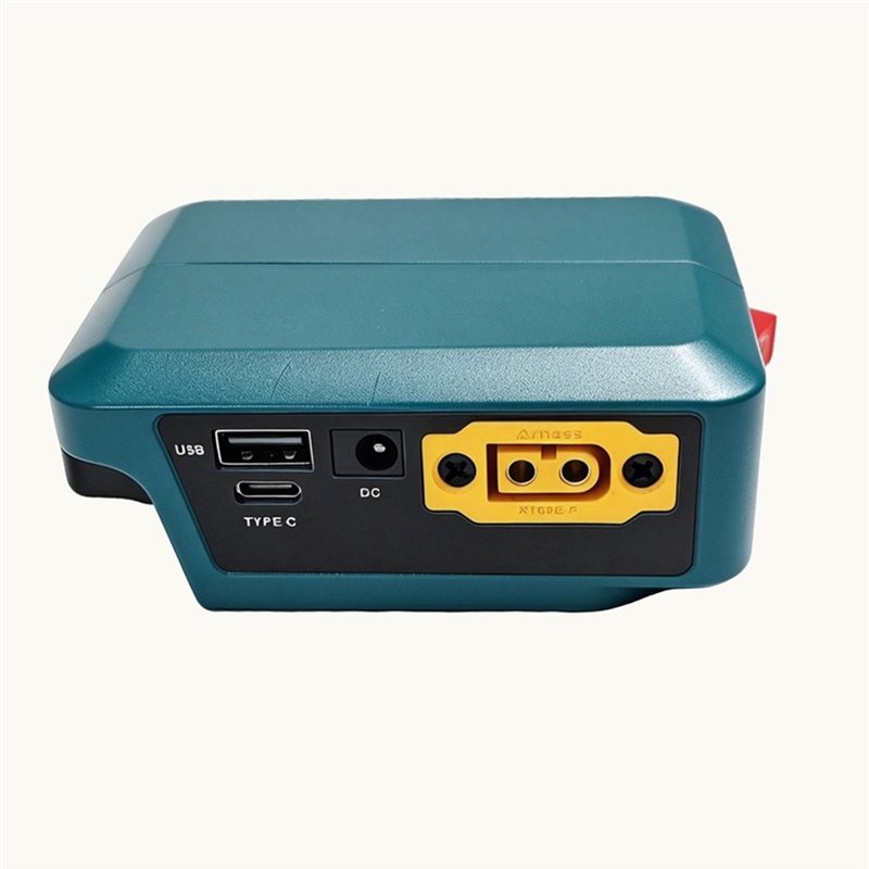 Outdoor Power Double Adapter - ダブルポート高速充電 18V リチウム電池用多機能アダプター屋外車用緊急電源