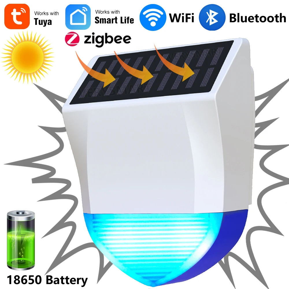 Outdoor Usb Power Outlet - Tuya スマート Zigbee/Wifi サイレンアラーム防水屋外ソーラーと USB 電源オプション