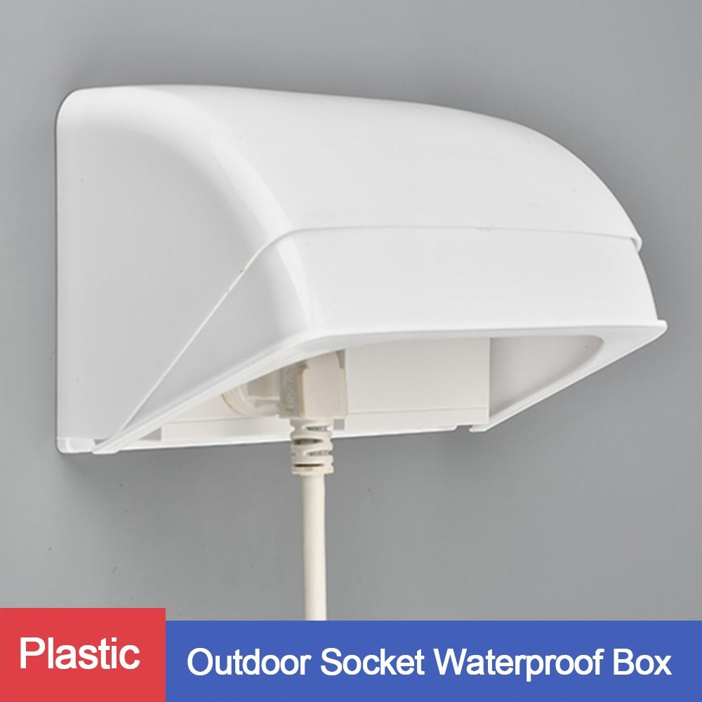 Outdoor Power Box Cover - 1 個屋外ソケット防水ボックス電気プラグカバー防雨カバー充電パイルソケットスイッチ保護カバー