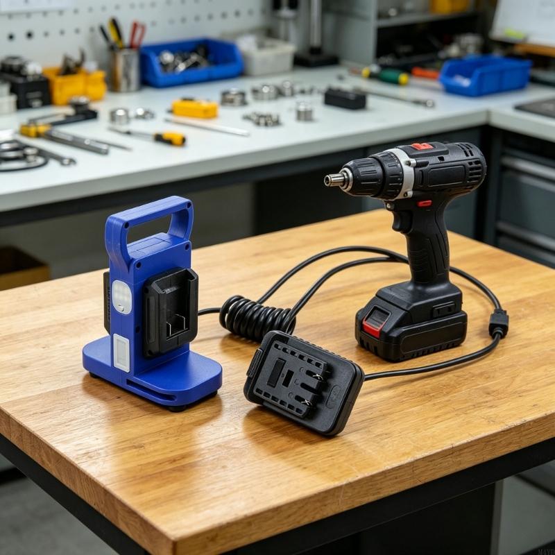 Outdoor Power Double Adapter - ハンドヘルドダブル出力電力変換アダプタ、内蔵ライトとバッテリーインジケーター付きツールおよび屋外使用 M4YD