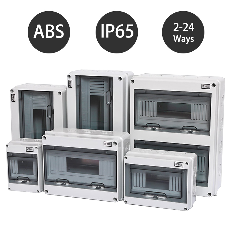 Outdoor Power Box Cover - HT シリーズジャンクションボックス 2/3/5/8/12/15/18/24WAY PC プラスチック屋外電気 IP65