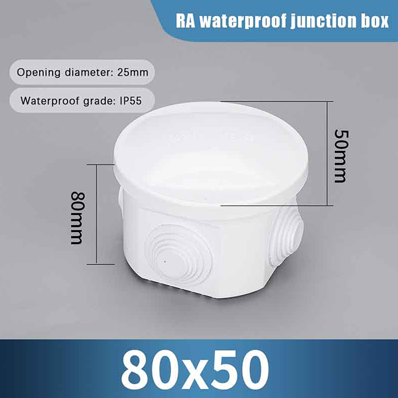 Outdoor Power Cable Junction Box - DIY 電源制御ケース IP65 防水ケーブルワイヤー接続用エンクロージャ屋内/屋外用 ABS 電気ジャンクションボックス