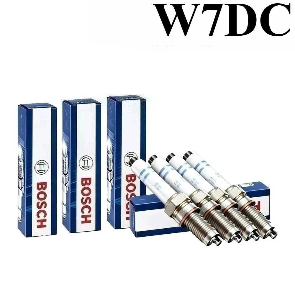 Bosch Spark Plug Copper - 耐久性のあるボッシュ W7DC 大型六角銅製スパークプラグ 高温耐性 ヴィンテージバイク用小型ガソリンエンジン