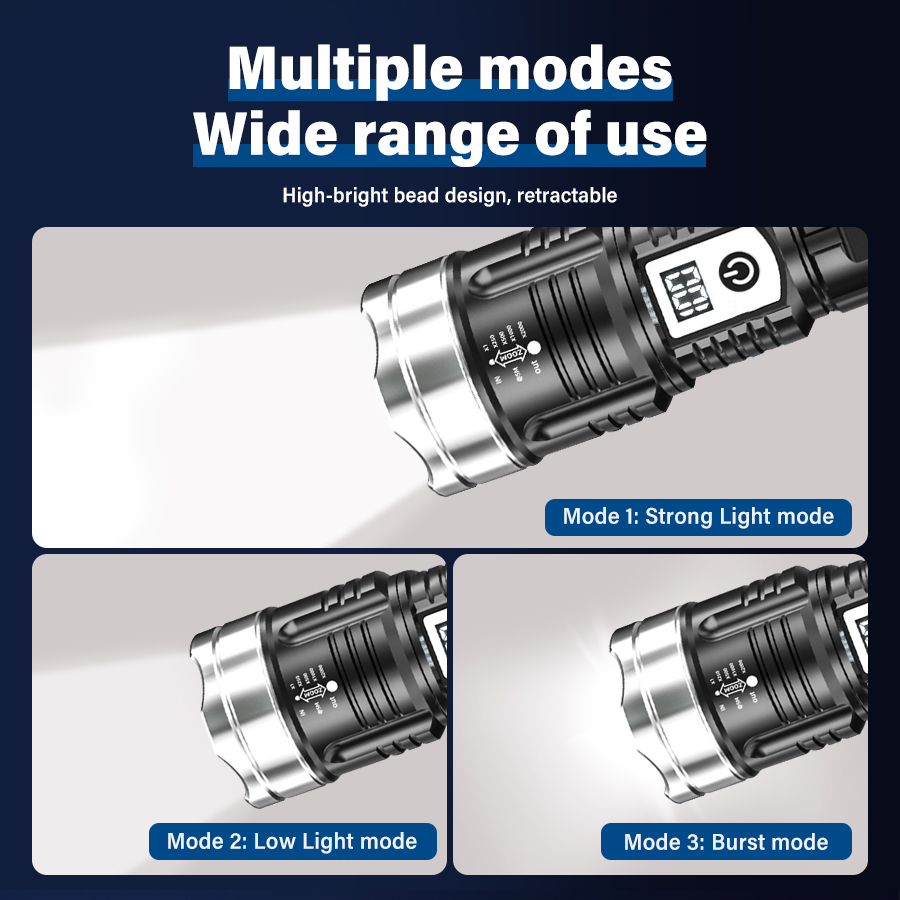 ハイパワー 200000LM LED 懐中電灯内蔵バッテリー - Outdoor Power Inc のレビューと価格
