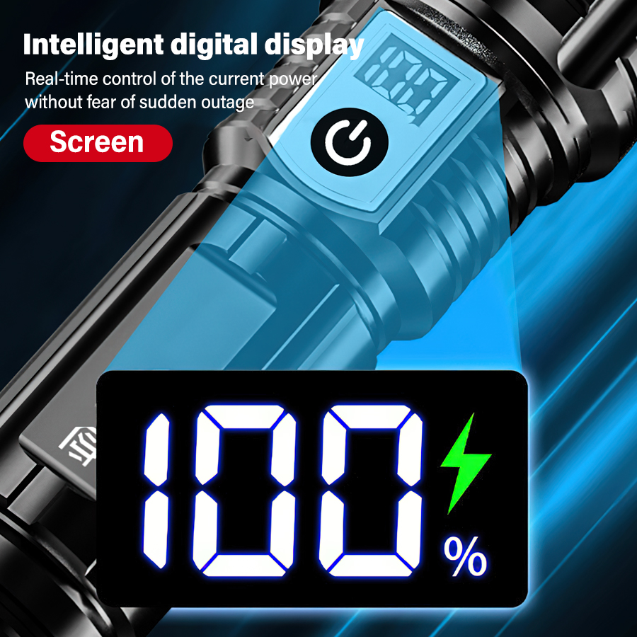 ハイパワー 200000LM LED 懐中電灯内蔵バッテリー - Outdoor Power Inc のレビューと価格