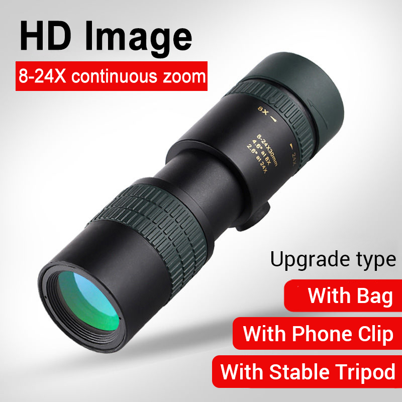 強力な8-24X30単眼鏡HDズームプロフェッショナル高品質 - Quality Outdoor Power のレビューと価格