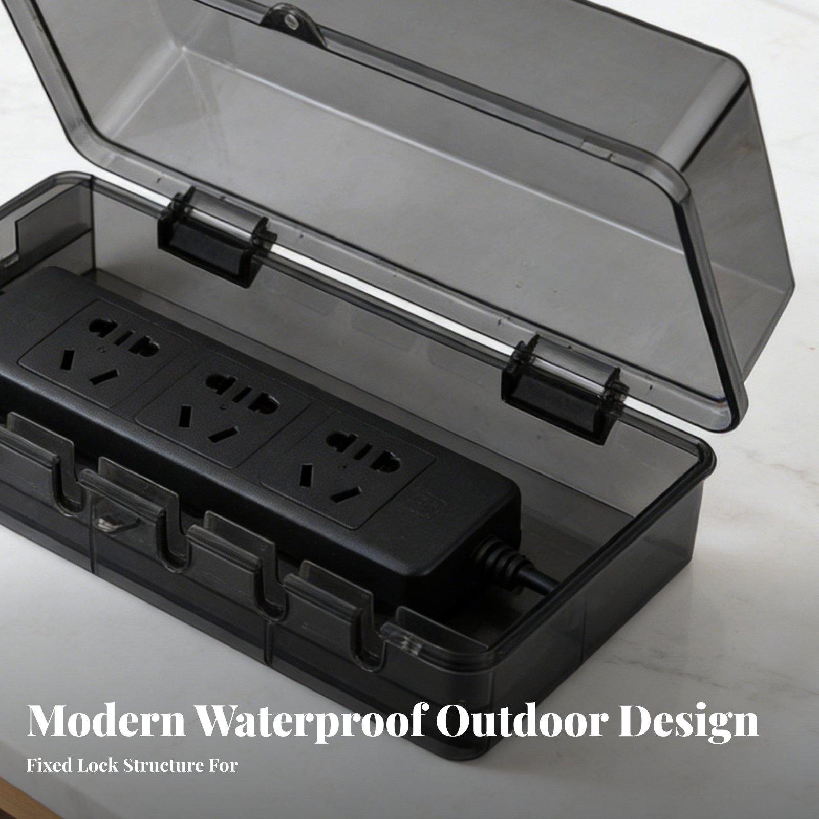 防水電源ストリップボックス 防塵ロック式屋外電源エンクロージ - Outdoor Power Box Cover のレビューと価格