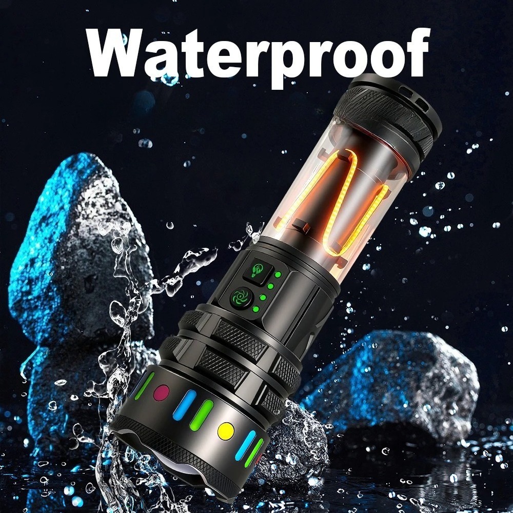 強力な超高輝度LED懐中電灯、Type-C急速充電式ハンドヘ - Outdoor Power Inc のレビューと価格