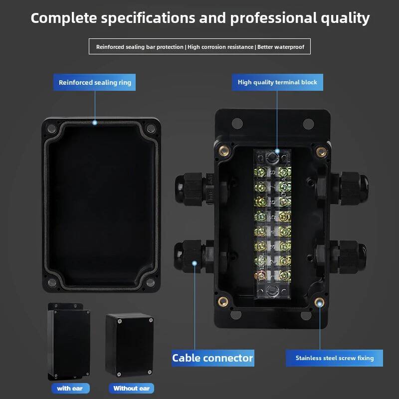 防水ジャンクションボックス端子付きプラスチック屋外ケーブル配 - Outdoor Power Cable Junction Box のレビューと価格