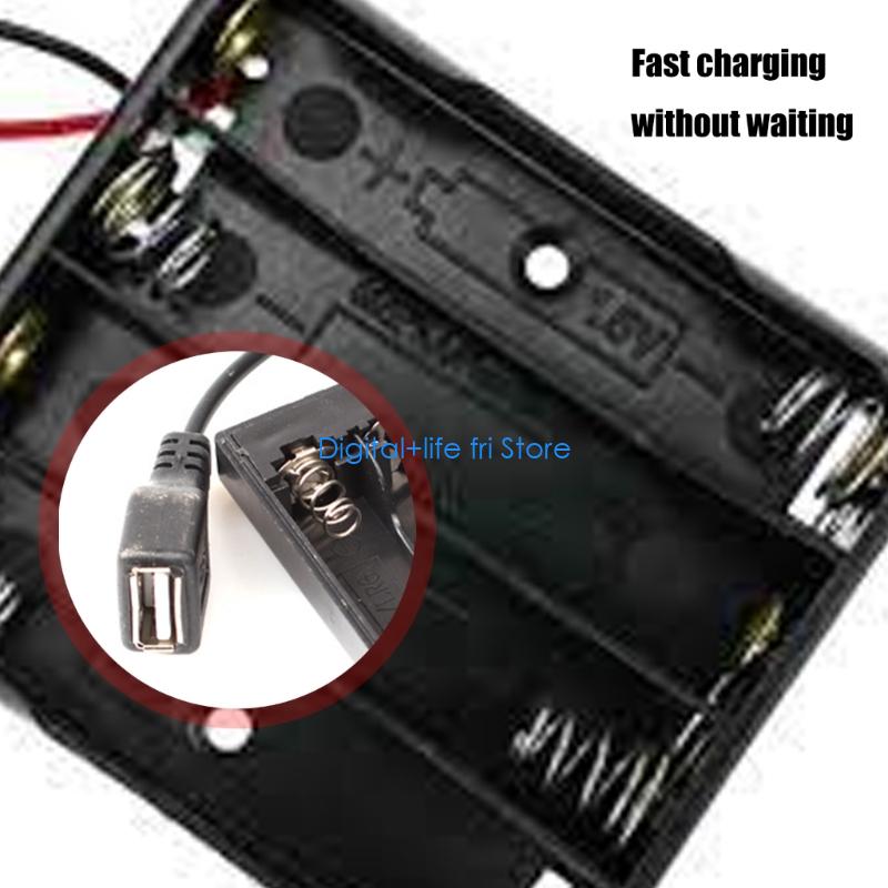 E06D 4 スロットバッテリーケース USB 電源アダプタ - Outdoor Use Power Strip のレビューと価格