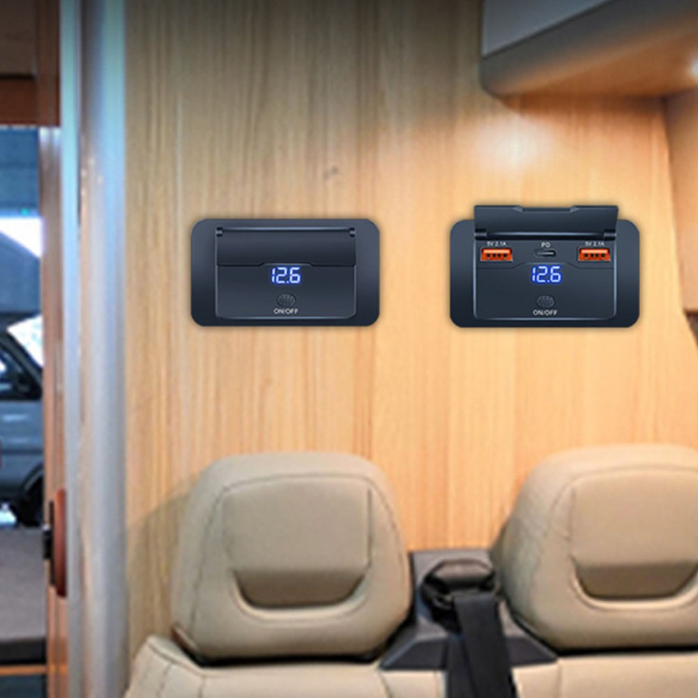 トラック電源コンセント RV ソケット充電器アウトドアアドベ - Outdoor Usb Power Outlet のレビューと価格