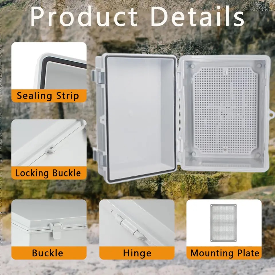 IP66 防水グレー/透明カバーエンクロージャジャンクション - Outdoor Power Box Cover のレビューと価格