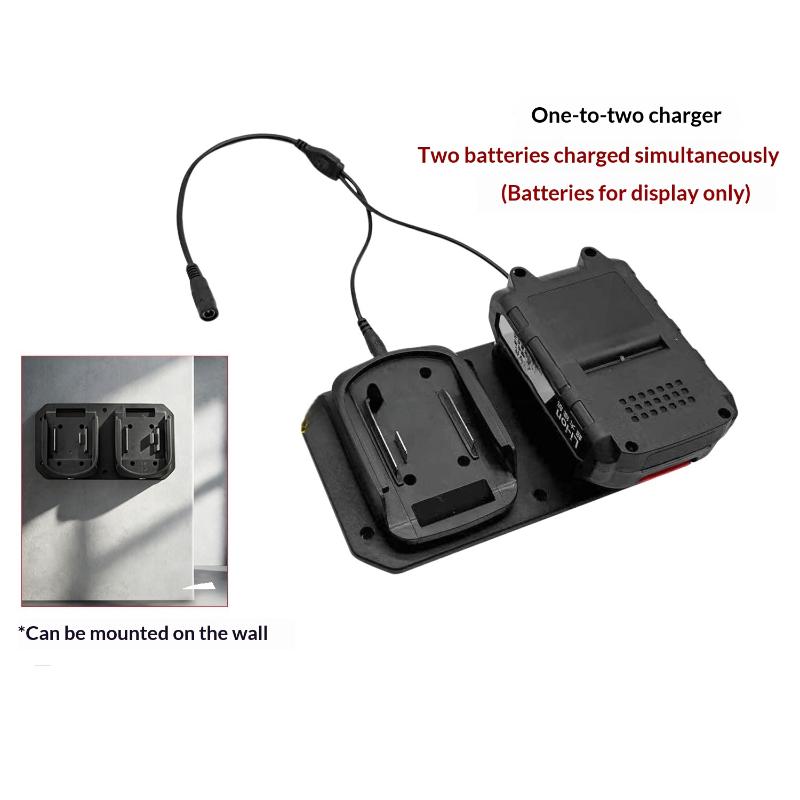 18Vバッテリー用デュアルバッテリーアダプター 1セット ダ - Outdoor Power Double Adapter のレビューと価格