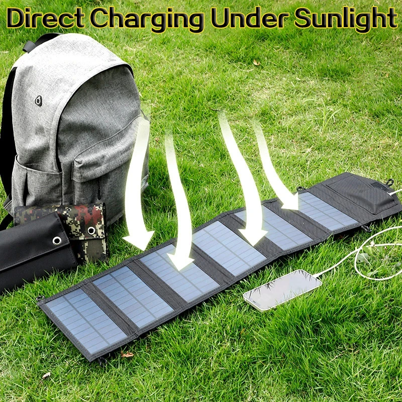 20W 6倍折りたたみ式ポータブルソーラーチャージャーパネル - Outdoor Usb Power Outlet のレビューと価格