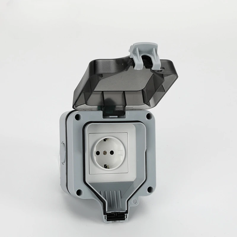 EU KR 屋外壁防水ソケット 16A コンセント韓国電力  - Outdoor Power Hub のレビューと価格