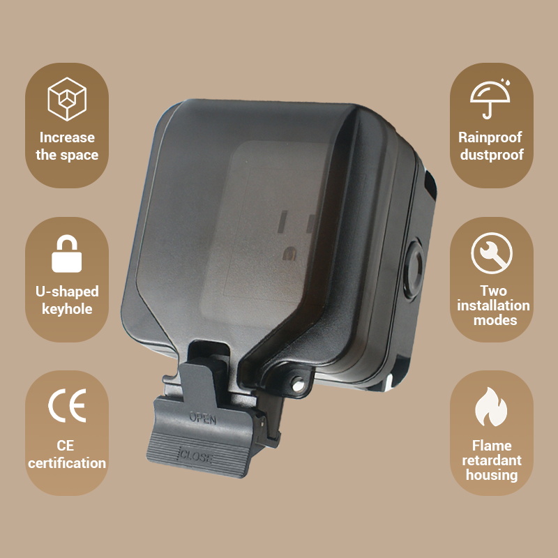 Avoir IP66 壁防水ソケットシングルボックスコンセン - Outdoor Power Hub のレビューと価格