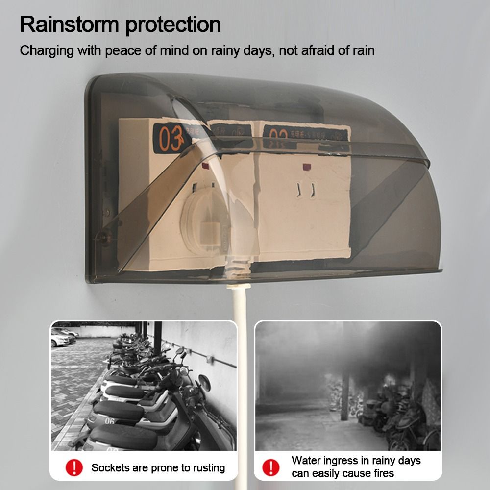 1 個屋外ソケット防水ボックス電気プラグカバー防雨カバー充電 - Outdoor Power Box Cover のレビューと価格