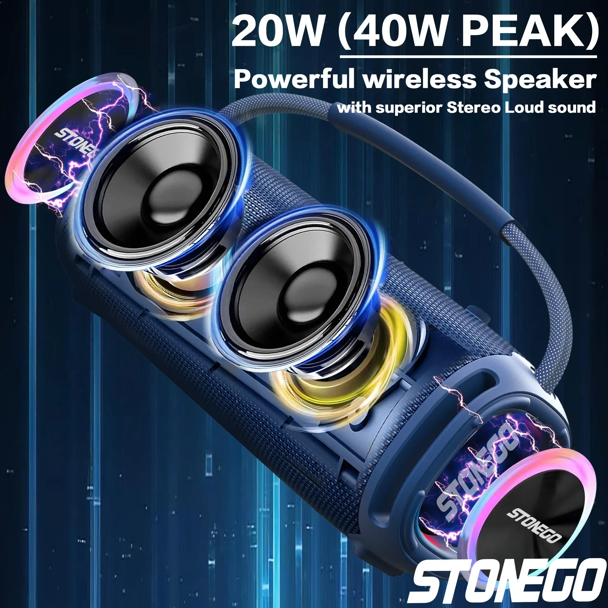 ポータブル Bluetooth 5.3 ワイヤレス スピーカ - Quality Outdoor Power のレビューと価格