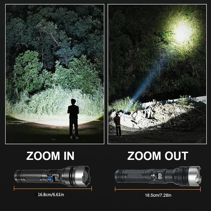 900000LM 強力な LED 懐中電灯 Type-c 充 - Outdoor Power Inc のレビューと価格