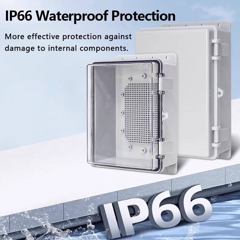 IP66防水グレー/透明カバーハウジング電源ジャンクションボ - Outdoor Power Box Cover のレビューと価格