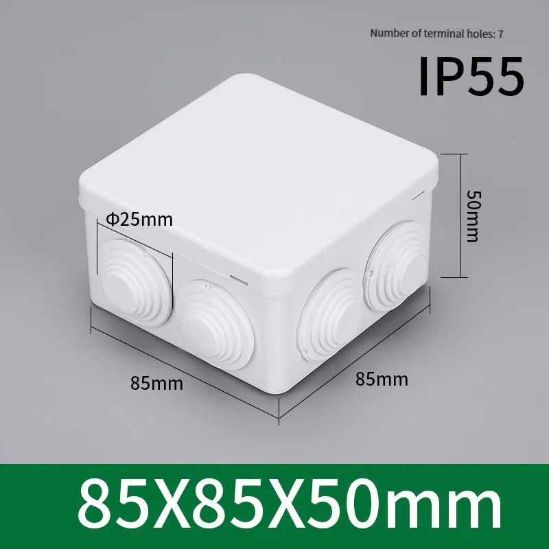 85 * 85 * 50 屋外 Ip55 プラスチック防水ボ - Outdoor Power Cable Junction Box のレビューと価格