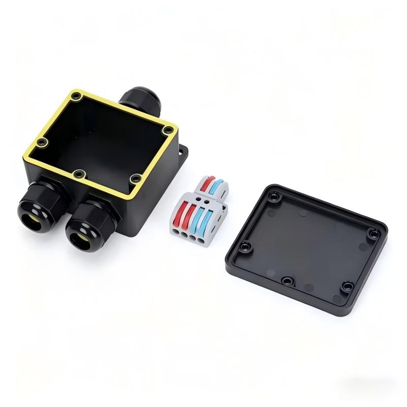防水ジャンクションボックス IP68 2ウェイプラグライン  - Outdoor Power Cable Junction Box のレビューと価格