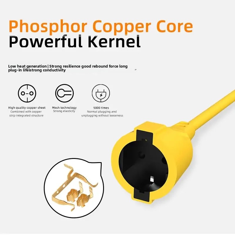 16A EU シュコ延長コード 4KW 5M 防水ヘビーデュ - Outdoor Use Power Strip のレビューと価格