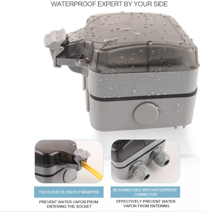 IP66 EU規格ドイツ式屋外防水USBソケット付き壁面電源 - Outdoor Usb Power Outlet のレビューと価格