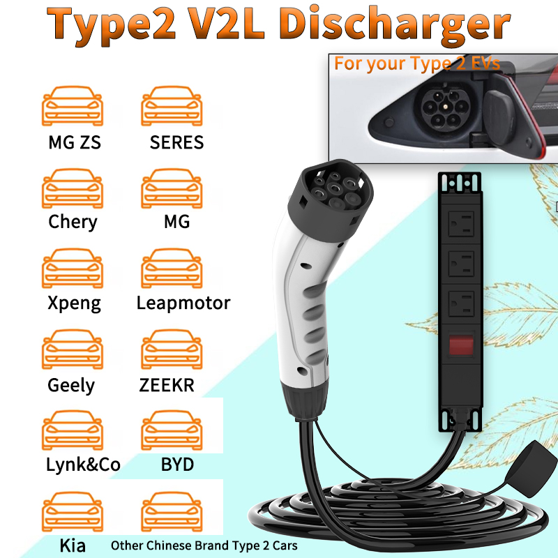 WUFEN ポータブル タイプ2 V2Lケーブル 16A 電 - Outdoor Power Inc のレビューと価格