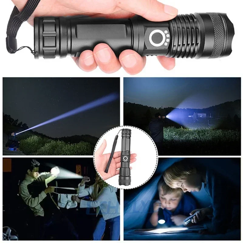 ハイパワー XHP70 LED 懐中電灯 USB-C 充電式 - Outdoor Power Inc のレビューと価格