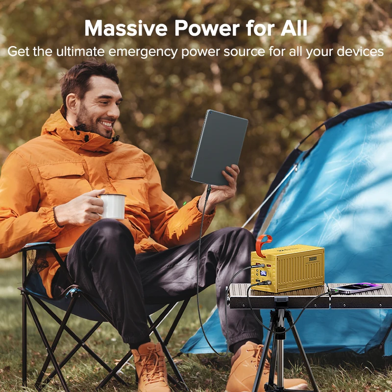 QOOVI 60000mAh パワーバンク 22.5 ワット - Outdoor Usb Power Outlet のレビューと価格