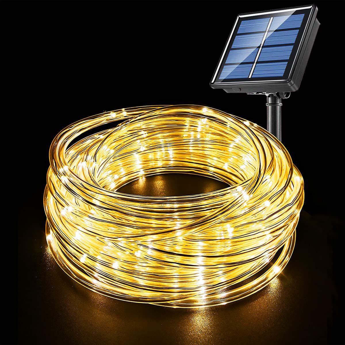 屋外用ソーラー式120LEDレインボーチューブライトストリッ - Outdoor Use Power Strip のレビューと価格